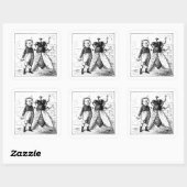 "Still Life with Fly" Square Sticker Set (Blatt)