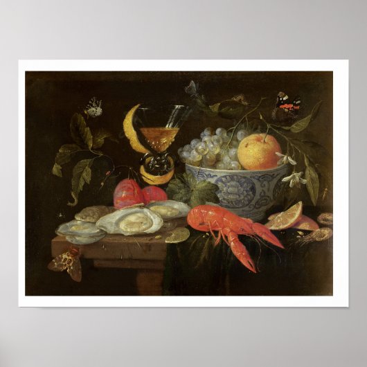 Still Life with Fruit and Shell Fish, 1653 (oil on Poster (Vorne)