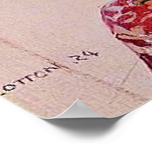 Still Life with Gladioli Poster (Ecke)