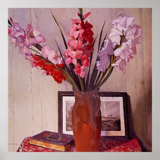 Still Life with Gladioli Poster (Vorne)