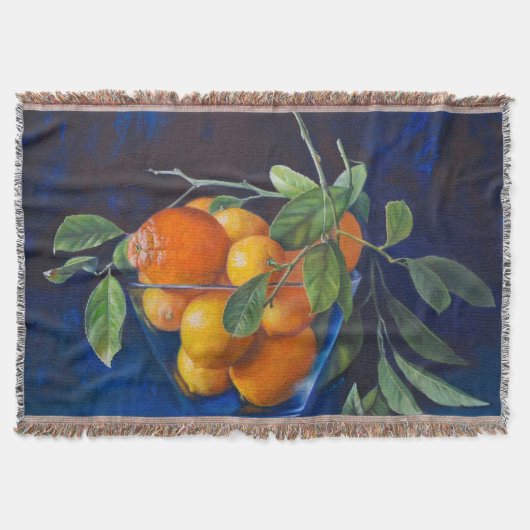 Still Life with Lemons and Orange Branch Decke (Vorderseite)