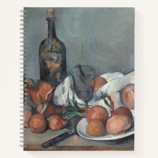 Still Life with Onions, OIl Painting, Paul Cezanne Notizblock (Vorderseite)