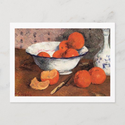 Still Life with Oranges by Gauguin Postkarte (Vorderseite)