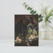 Still-life with peaches and a lemon postkarte (Stehend Vorderseite)