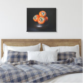 Still Life with Persimmons on Black Background Leinwanddruck (Insitu (Schlafzimmer))