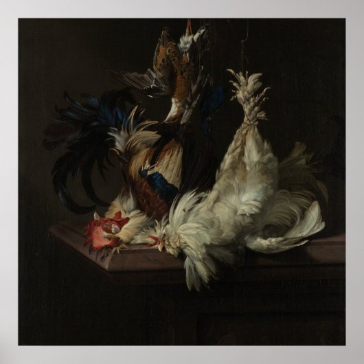 Still Life with Poultry, van Aelst Poster (Vorne)