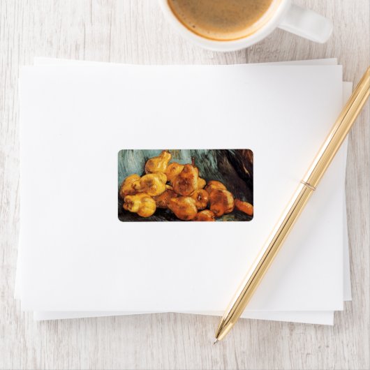 Still Life with Quince Pears by Vincent van Gogh Adressaufkleber (Insitu)