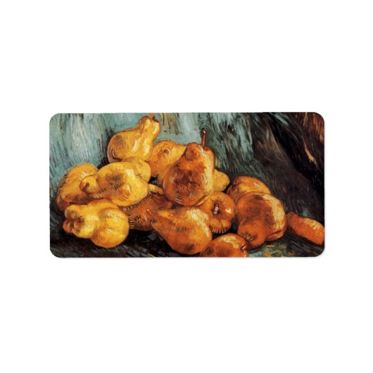 Still Life with Quince Pears by Vincent van Gogh Adressaufkleber (Vorne)