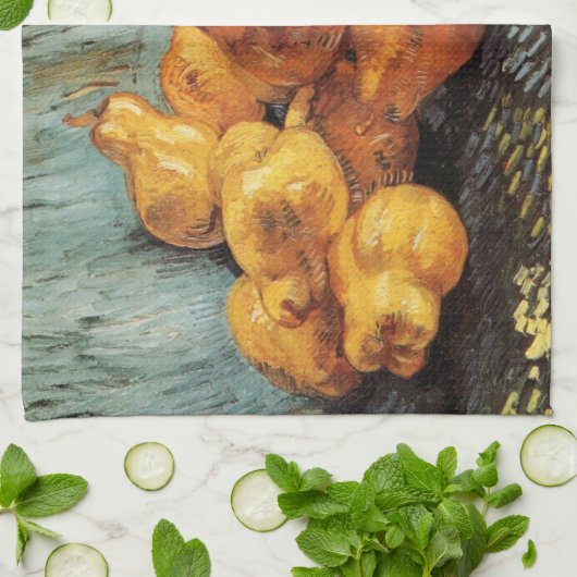 Still Life with Quince Pears by Vincent van Gogh Geschirrtuch (Gefaltet)