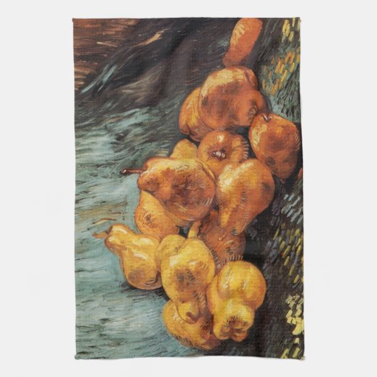 Still Life with Quince Pears by Vincent van Gogh Geschirrtuch (Vertikal)