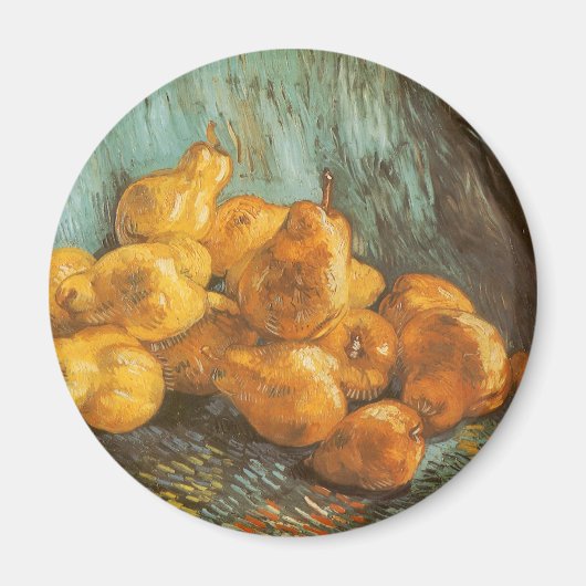 Still Life with Quince Pears by Vincent van Gogh Magnet (Vorne)