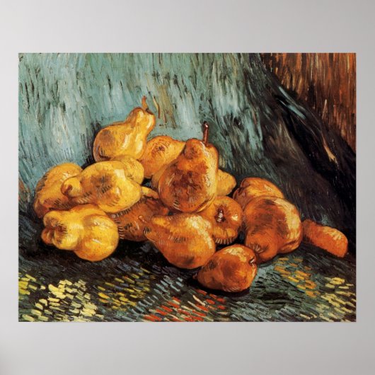 Still Life with Quince Pears by Vincent van Gogh Poster (Vorne)