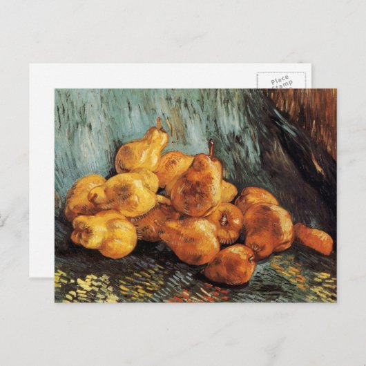 Still Life with Quince Pears by Vincent van Gogh Postkarte (Vorne/Hinten)