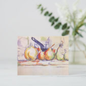 Still Life with Saucepan by Paul Cezanne Postkarte (Stehend Vorderseite)