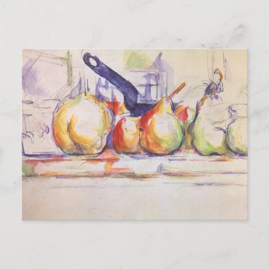 Still Life with Saucepan by Paul Cezanne Postkarte (Vorderseite)