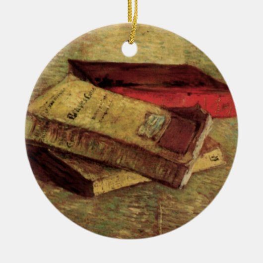 Still Life with Three Books by Vincent van Gogh Keramik Ornament (Vorne)