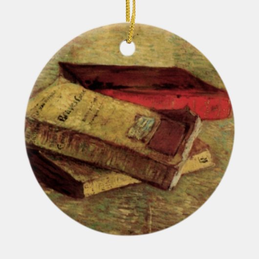 Still Life with Three Books by Vincent van Gogh Keramikornament (Vorne)