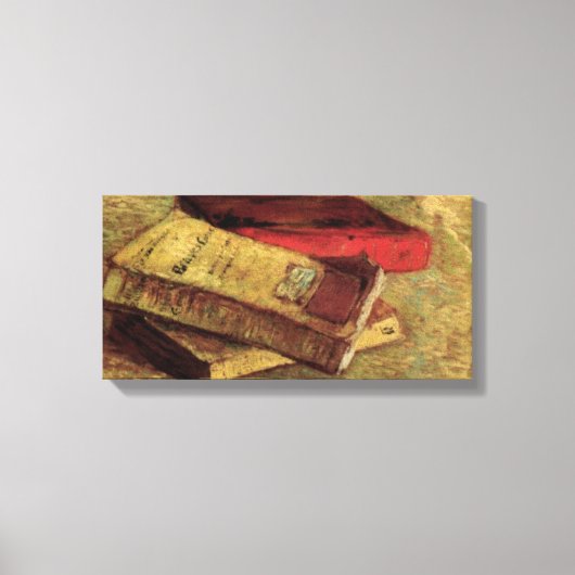Still Life with Three Books by Vincent van Gogh Leinwanddruck (Vorderseite)