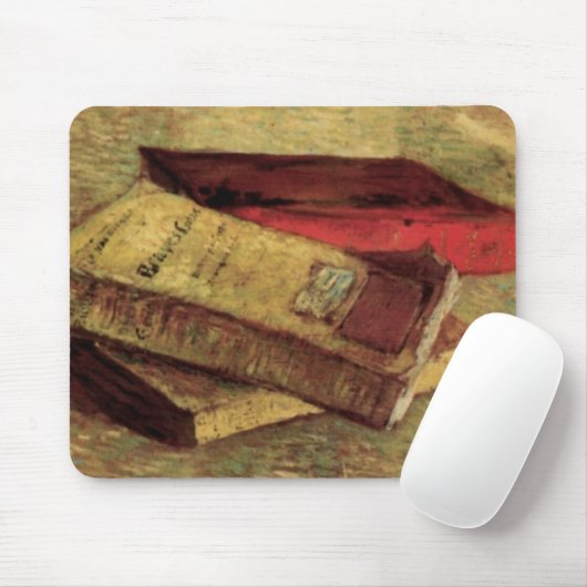 Still Life with Three Books by Vincent van Gogh Mousepad (Mit Mouse)