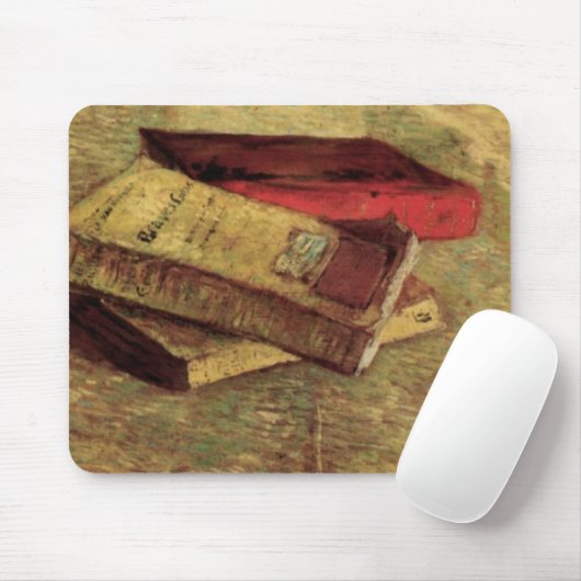 Still Life with Three Books by Vincent van Gogh Mousepad (Mit Mouse)