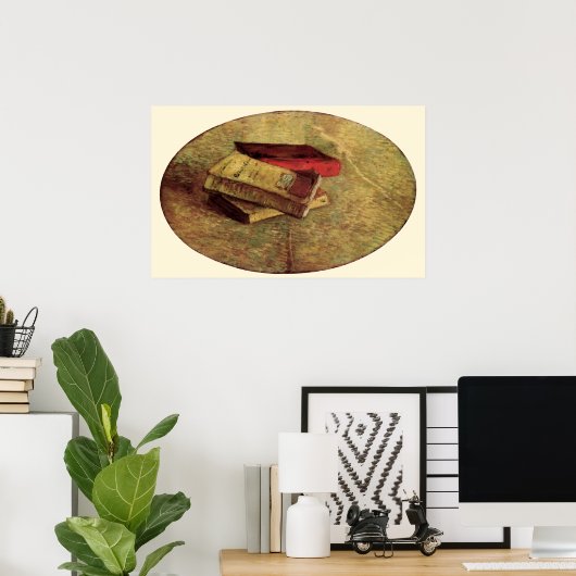 Still Life with Three Books by Vincent van Gogh Poster (Heimbüro)