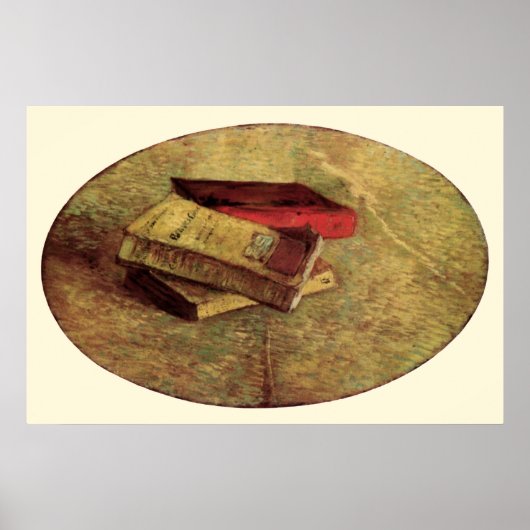 Still Life with Three Books by Vincent van Gogh Poster (Vorne)