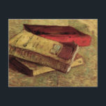Still Life with Three Books by Vincent van Gogh Postkarte<br><div class="desc">Still Life with Three Books by Vincent van Gogh ist ein Vintager Post-Impressionismus mit drei Büchern, in dem noch immer Leben gemalt wird. Ideal für Schüler, Lehrer, Bibliothekare und Back to School! Über den Künstler: Vincent Willem van Gogh war ein postimpressionistischer Maler, dessen Werk durch seine raue Schönheit, emotionale Ehrlichkeit...</div>