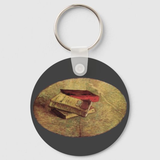 Still Life with Three Books by Vincent van Gogh Schlüsselanhänger (Vorderseite)