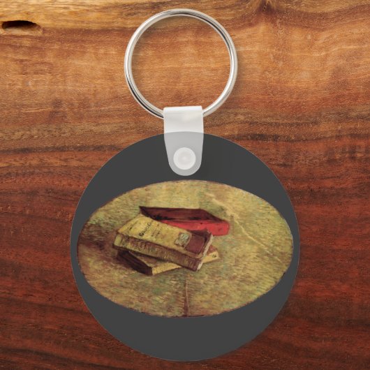 Still Life with Three Books by Vincent van Gogh Schlüsselanhänger (Vorderseite)