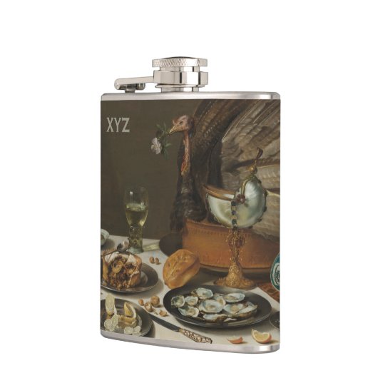 "Still Life with Turkey Pie"-Flasche Flachmann (Links)
