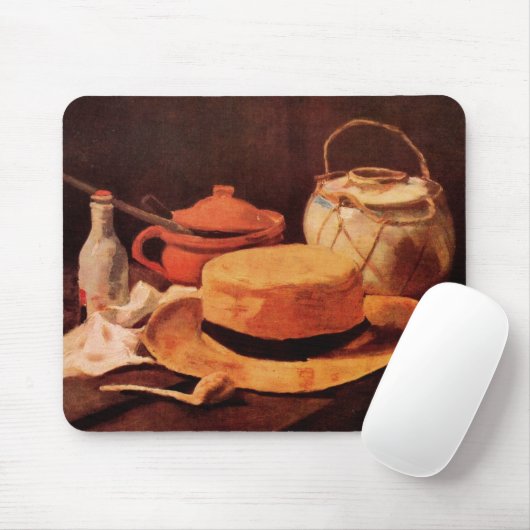 Still Life Yellow Straw Hat von Vincent van Gogh Mousepad (Mit Mouse)