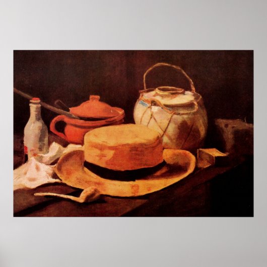 Still Life Yellow Straw Hat von Vincent van Gogh Poster (Vorne)