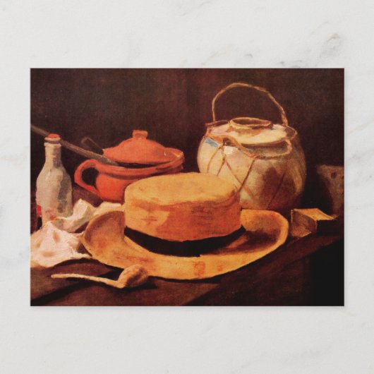 Still Life Yellow Straw Hat von Vincent van Gogh Postkarte (Vorderseite)