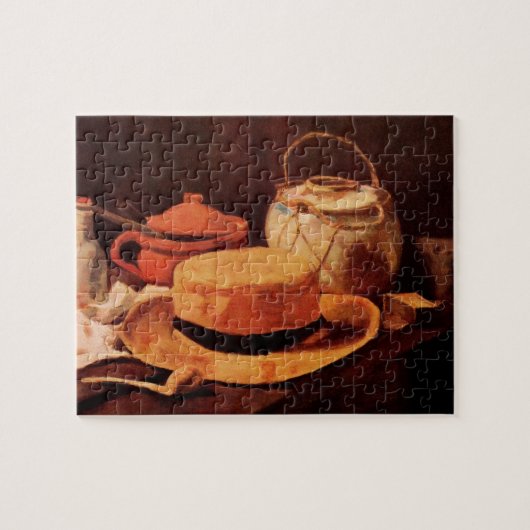 Still Life Yellow Straw Hat von Vincent van Gogh Puzzle (Horizontal)