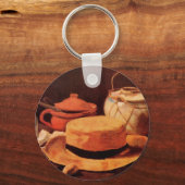 Still Life Yellow Straw Hat von Vincent van Gogh Schlüsselanhänger (Vorderseite)