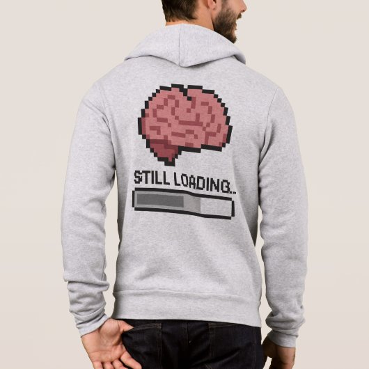 Still Loading… Funny Digital Mind Hoodie (Rückseite)