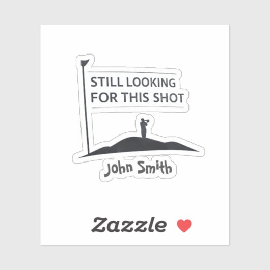 Still Looking For This Shot Custom Name Art Aufkleber (Blatt)