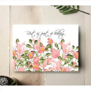 Still Meadow – Botanische Ermutigungskarte Karte