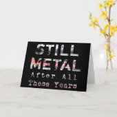 Still Metal After All These Years Karte (Gelbe Blume)