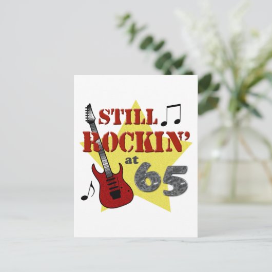Still Rockin' mit 65 Postkarte (Stehend Vorderseite)