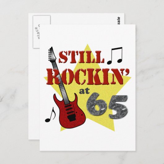 Still Rockin' mit 65 Postkarte (Vorne/Hinten)