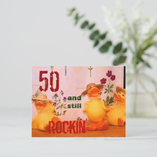 Still Rockin' Postkarte (Stehend Vorderseite)