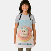 Still Scrolling: Funny Bao Bao Cat Donut Sticker Schürze (Insitu)