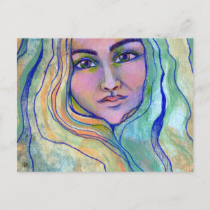 Still Seas Goddess Feiertagspostkarte