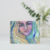 Still Seas Goddess Feiertagspostkarte (Stehend Vorderseite)