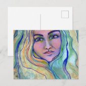 Still Seas Goddess Feiertagspostkarte (Vorne/Hinten)