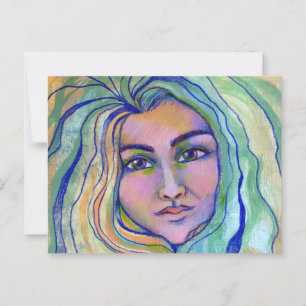 Still Seas Goddess Postkarte