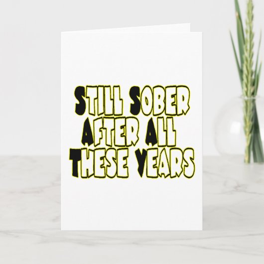 Still Sober Karte (Vorderseite)