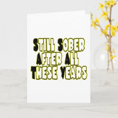 Still Sober Karte (Gelbe Blume)