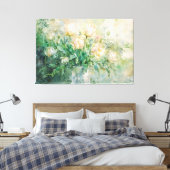 *~* Still Spring Blume TV2 Stretched Canvas Print Leinwanddruck (Insitu (Schlafzimmer))